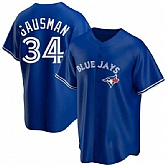 TORONTO BLUE JAYS #34 KEVIN GAUSMAN ROYAL ALTERNATE JERSEY,baseball caps,new era cap wholesale,wholesale hats